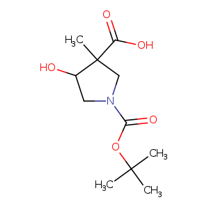 1-(TERT-BUTOXYCARBONYL)-4-HYDROXY-3-METHYLPYRROLIDINE-3-CARBOXYLIC ACID