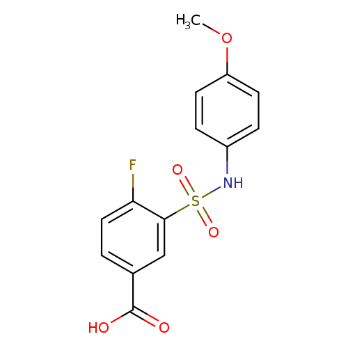 4-Fluoro-3-(4-methoxy-phenylsulfamoyl)-benzoic acid