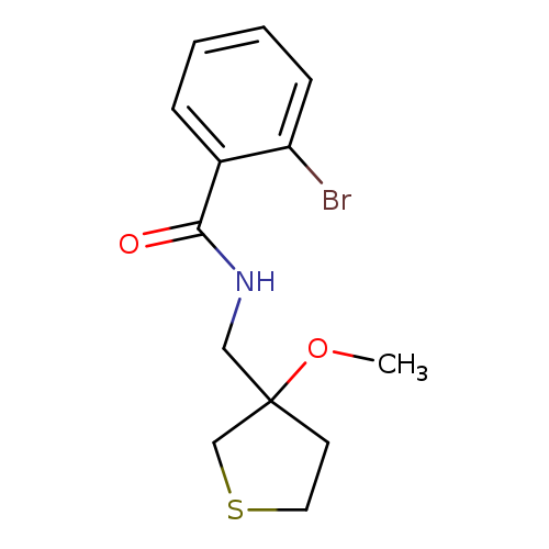 2-bromo-N-[(3-methoxythiolan-3-yl)methyl]benzamide