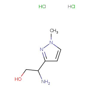 2-amino-2-(1-methylpyrazol-3-yl)ethanol;dihydrochloride