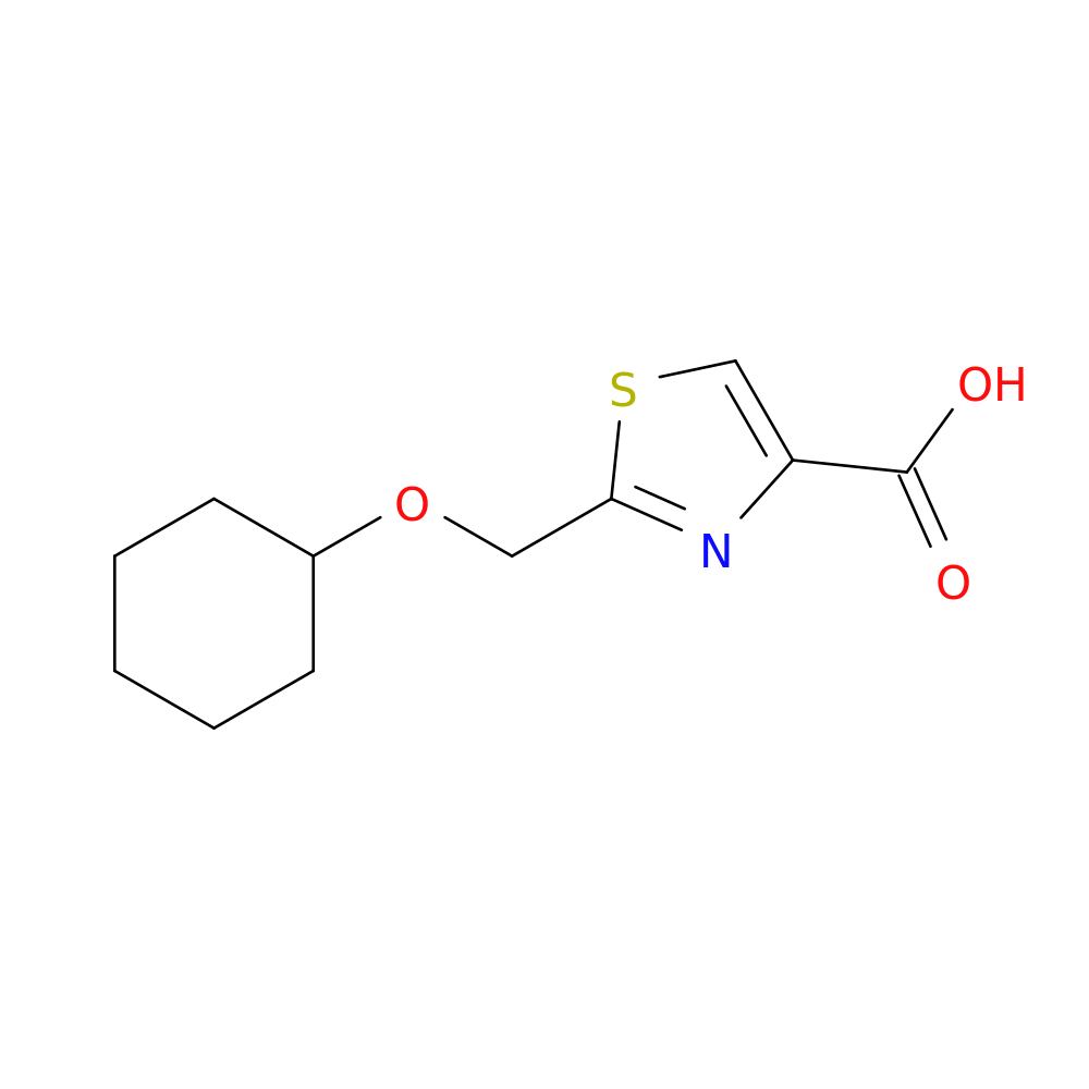 2-[(cyclohexyloxy)methyl]-1,3-thiazole-4-carboxylic acid