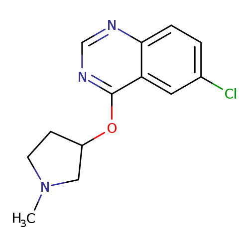6-chloro-4-[(1-methylpyrrolidin-3-yl)oxy]quinazoline