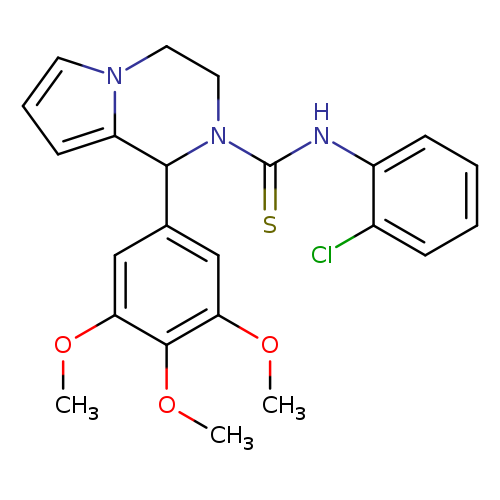 N-(2-chlorophenyl)-1-(3,4,5-trimethoxyphenyl)-1H,2H,3H,4H-pyrrolo[1,2-a]pyrazine-2-carbothioamide