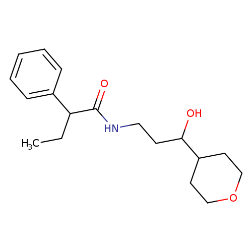 N-[3-hydroxy-3-(oxan-4-yl)propyl]-2-phenylbutanamide