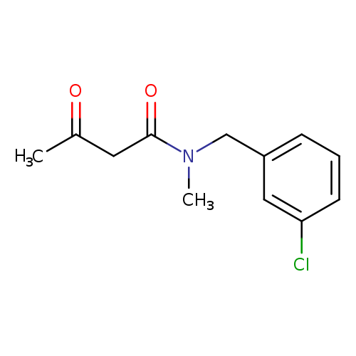 N-[(3-chlorophenyl)methyl]-N-methyl-3-oxobutanamide