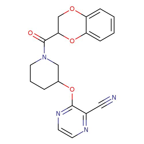3-{[1-(2,3-dihydro-1,4-benzodioxine-2-carbonyl)piperidin-3-yl]oxy}pyrazine-2-carbonitrile
