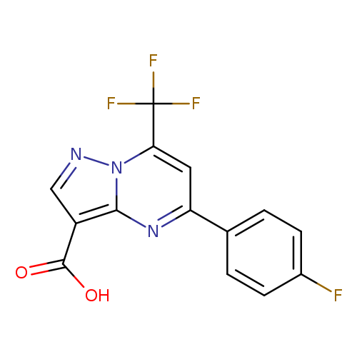 5-(4-Fluorophenyl)-7-(trifluoromethyl)pyrazolo[1,5-a]pyrimidine-3-carboxylic acid