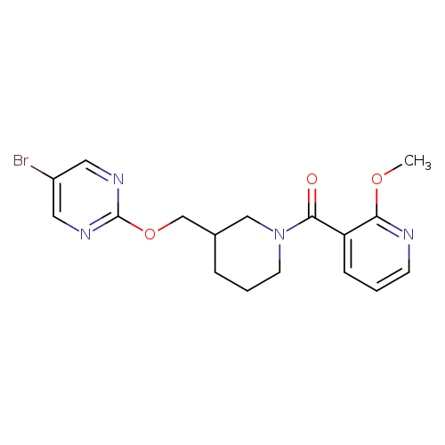 5-bromo-2-{[1-(2-methoxypyridine-3-carbonyl)piperidin-3-yl]methoxy}pyrimidine