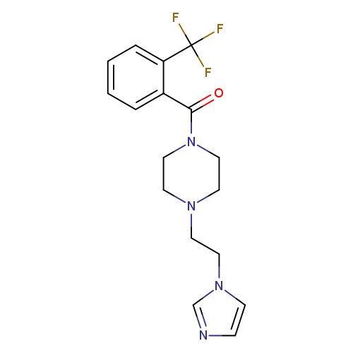 1-[2-(1H-imidazol-1-yl)ethyl]-4-[2-(trifluoromethyl)benzoyl]piperazine