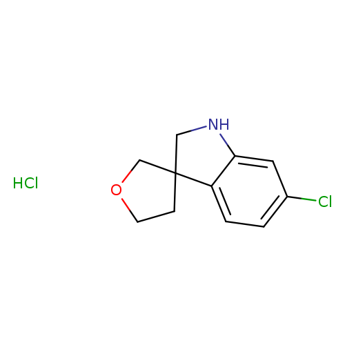 6-chloro-1,2-dihydrospiro[indole-3,3'-oxolane] hydrochloride