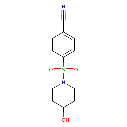4-[(4-hydroxypiperidin-1-yl)sulfonyl]benzonitrile