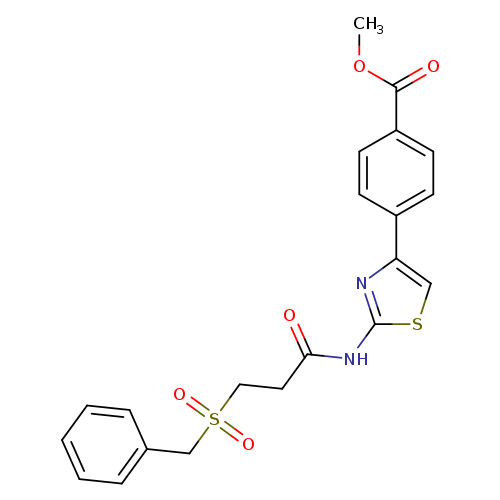 methyl 4-[2-(3-phenylmethanesulfonylpropanamido)-1,3-thiazol-4-yl]benzoate