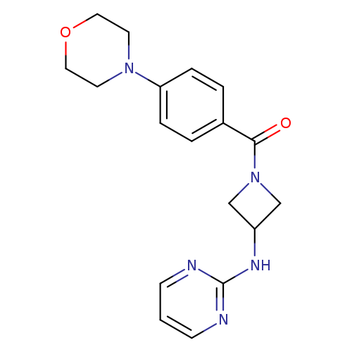 N-{1-[4-(morpholin-4-yl)benzoyl]azetidin-3-yl}pyrimidin-2-amine