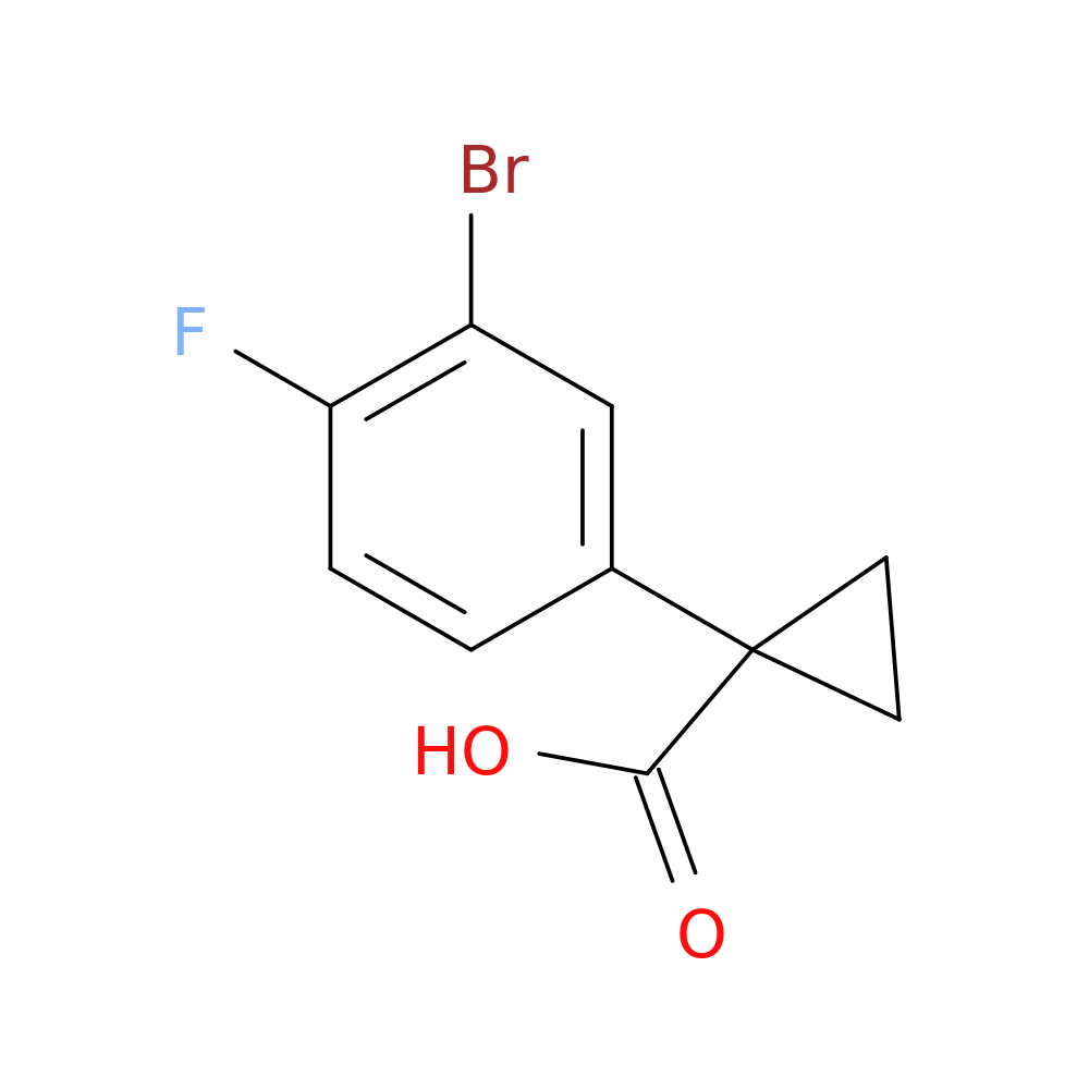 1-(3-bromo-4-fluorophenyl)cyclopropane-1-carboxylic acid