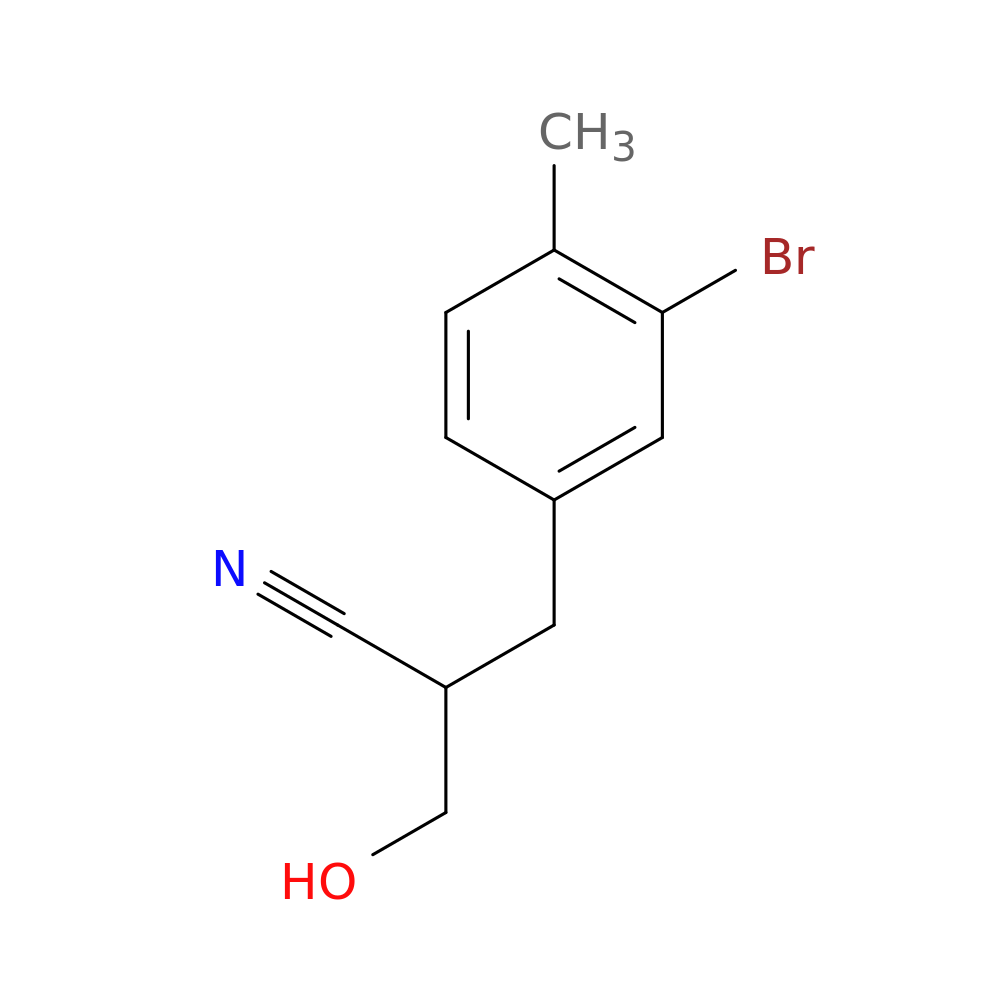 2-[(3-bromo-4-methylphenyl)methyl]-3-hydroxypropanenitrile