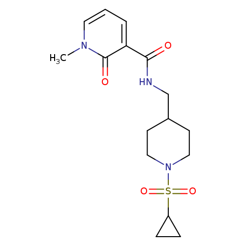 N-{[1-(cyclopropanesulfonyl)piperidin-4-yl]methyl}-1-methyl-2-oxo-1,2-dihydropyridine-3-carboxamide