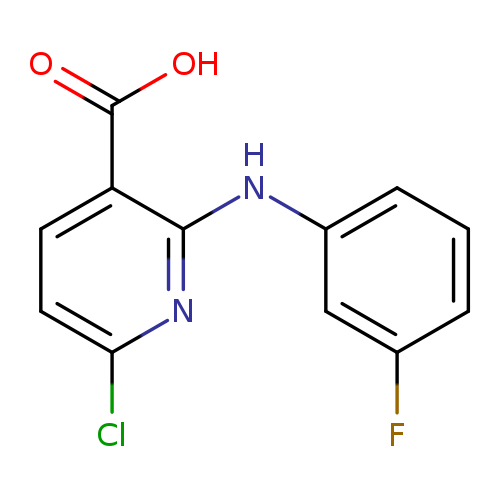 6-chloro-2-[(3-fluorophenyl)amino]pyridine-3-carboxylicacid