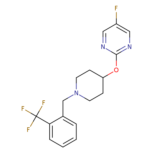 5-fluoro-2-[(1-{[2-(trifluoromethyl)phenyl]methyl}piperidin-4-yl)oxy]pyrimidine
