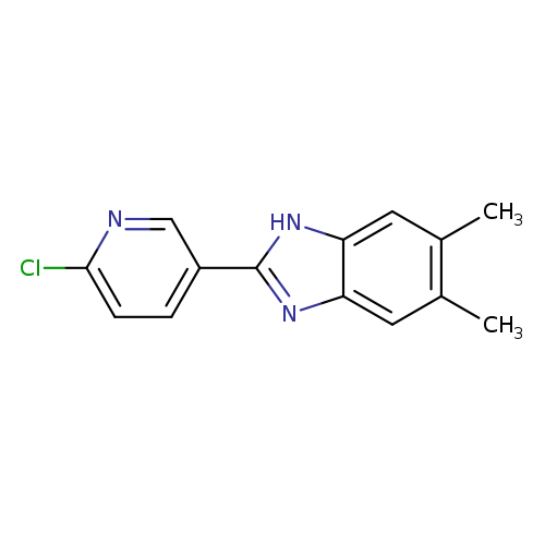 2-(6-chloropyridin-3-yl)-5,6-dimethyl-1H-1,3-benzodiazole