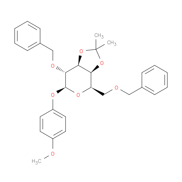 4-Methoxyphenyl 2,6-di-o-benzyl-3,4-o-isopropylidene-beta-d-galactopyranoside