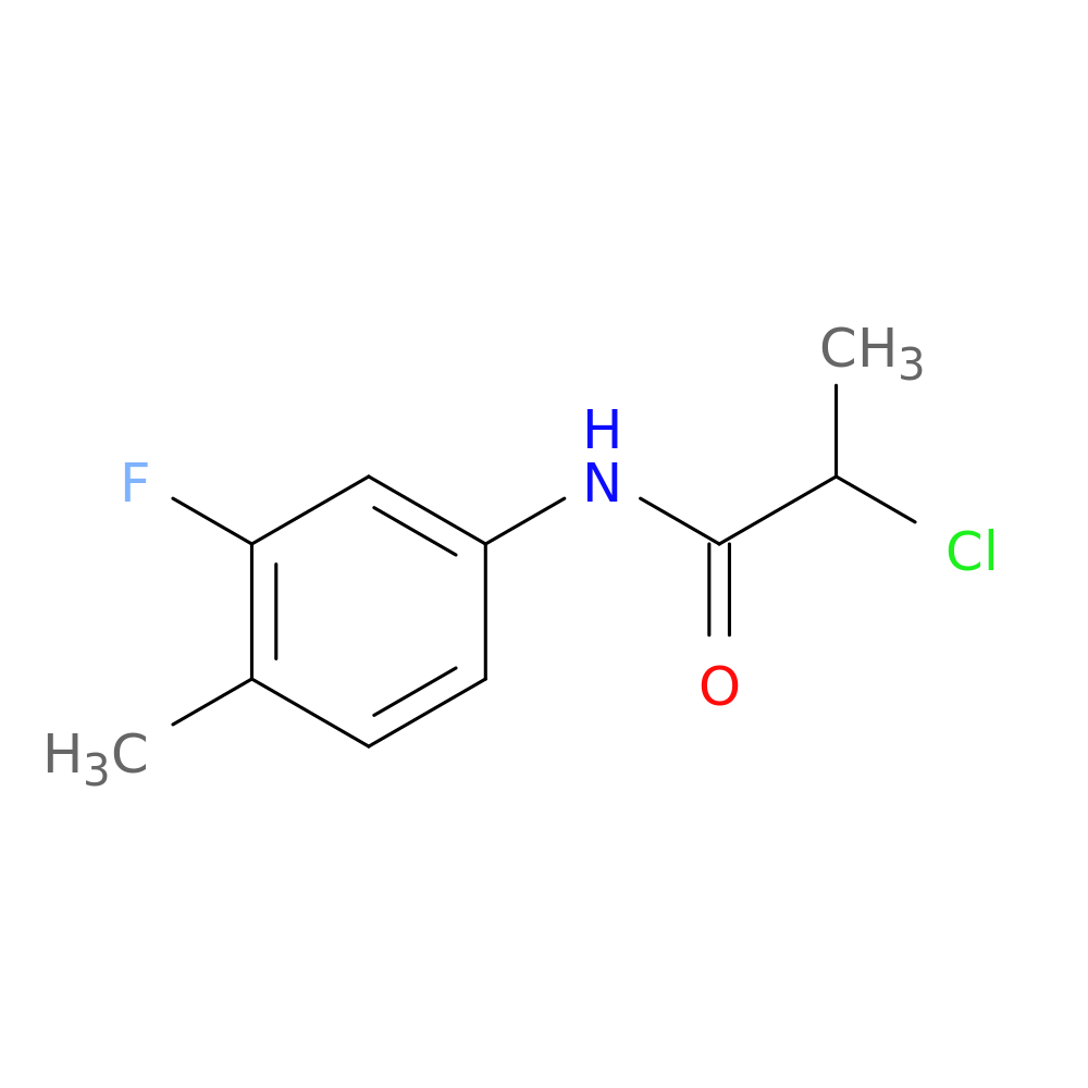 2-chloro-N-(3-fluoro-4-methylphenyl)propanamide