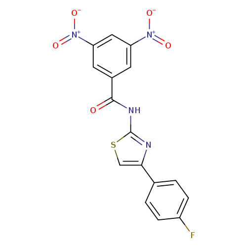 N-[4-(4-fluorophenyl)-1,3-thiazol-2-yl]-3,5-dinitrobenzamide