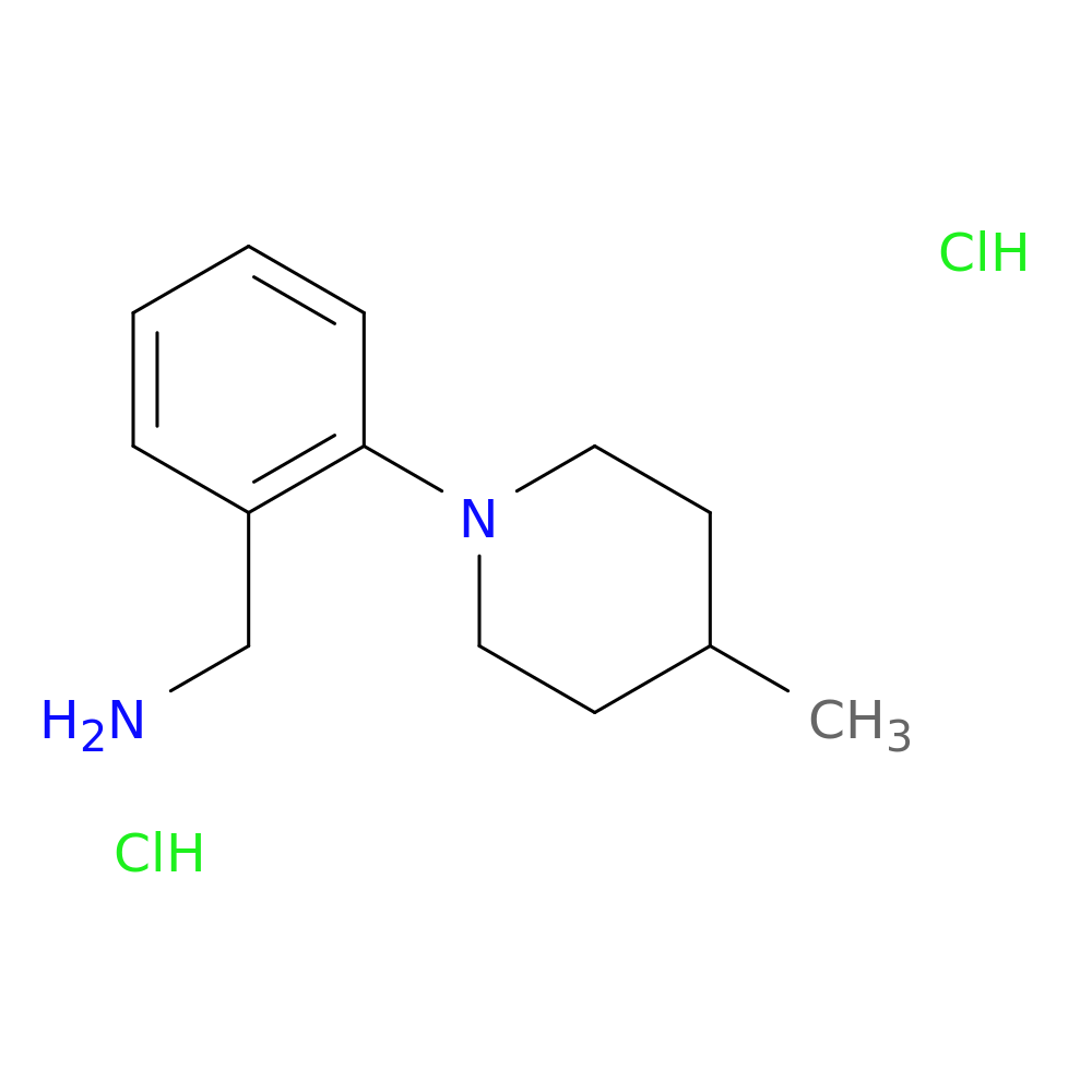 [2-(4-methylpiperidin-1-yl)phenyl]methanamine dihydrochloride