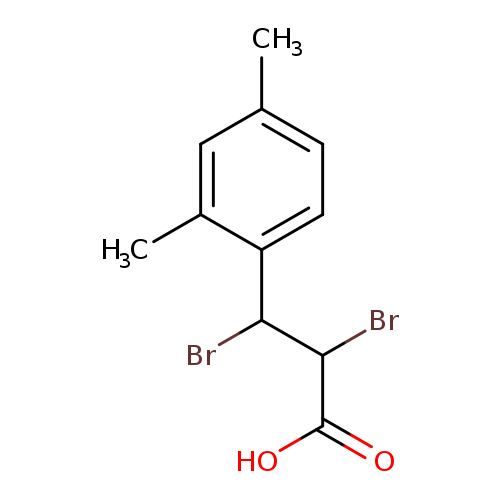 2,3-dibromo-3-(2,4-dimethylphenyl)propanoic acid