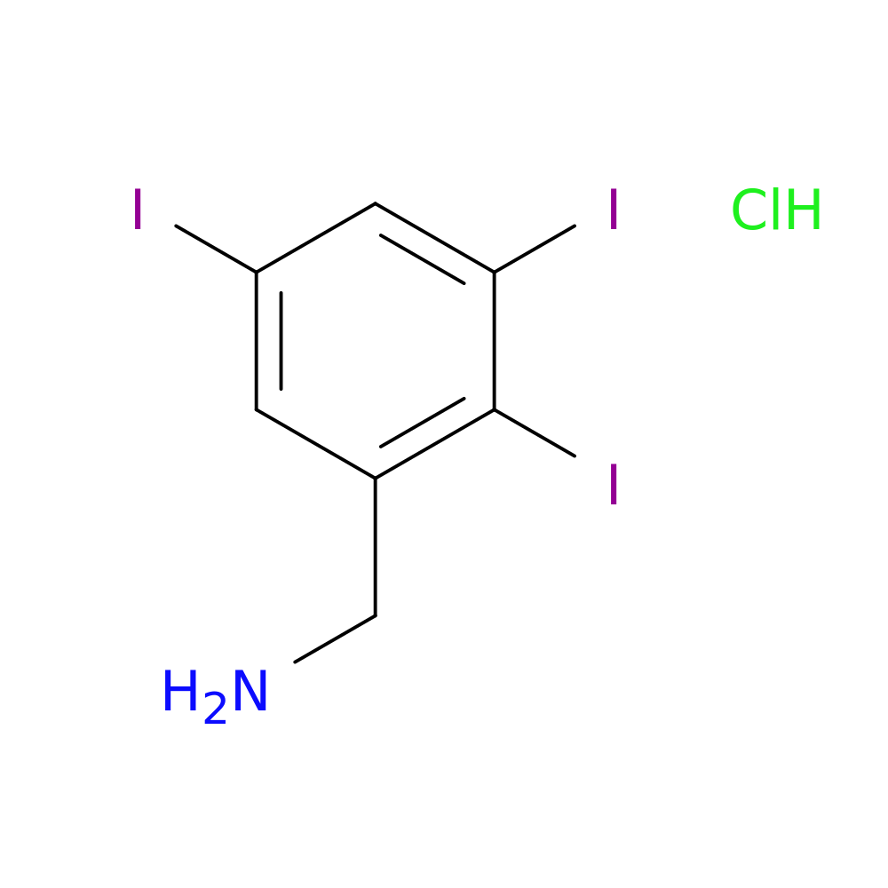1-(2,3,5-triiodophenyl)methanamine hydrochloride
