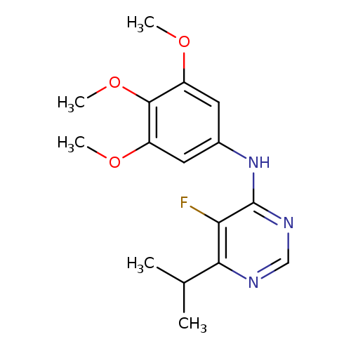 5-fluoro-6-(propan-2-yl)-N-(3,4,5-trimethoxyphenyl)pyrimidin-4-amine
