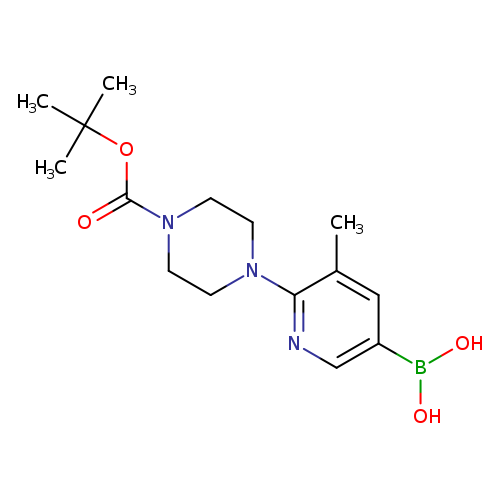 1-Piperazinecarboxylic acid, 4-(5-borono-3-methyl-2-pyridinyl)-, 1-(1,1-dimethylethyl) ester
