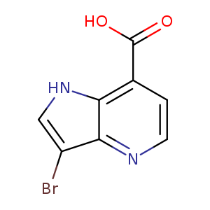 1H-Pyrrolo[3,2-b]pyridine-7-carboxylic acid, 3-bromo-