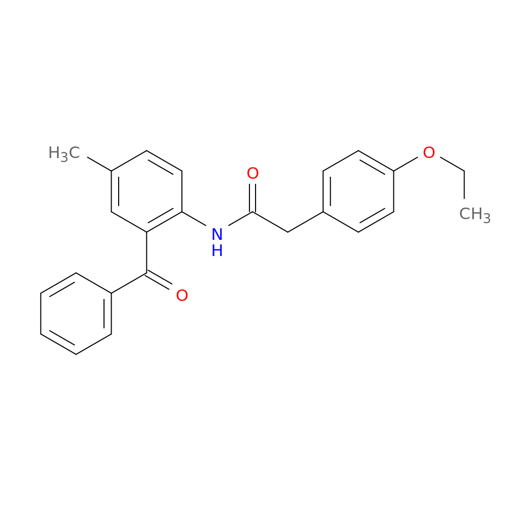 N-(2-benzoyl-4-methylphenyl)-2-(4-ethoxyphenyl)acetamide