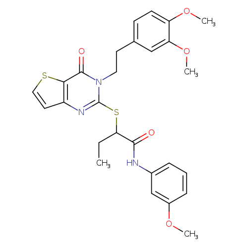 2-({3-[2-(3,4-dimethoxyphenyl)ethyl]-4-oxo-3H,4H-thieno[3,2-d]pyrimidin-2-yl}sulfanyl)-N-(3-methoxyphenyl)butanamide