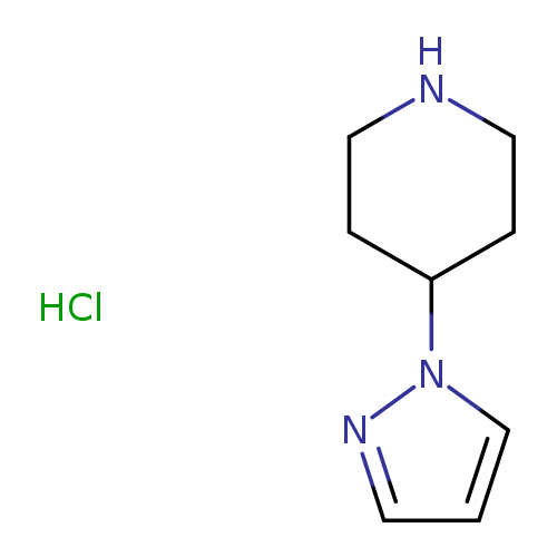 Piperidine, 4-(1H-pyrazol-1-yl)-, monohydrochloride