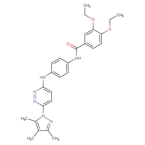 3,4-diethoxy-N-(4-{[6-(3,4,5-trimethyl-1H-pyrazol-1-yl)pyridazin-3-yl]amino}phenyl)benzamide