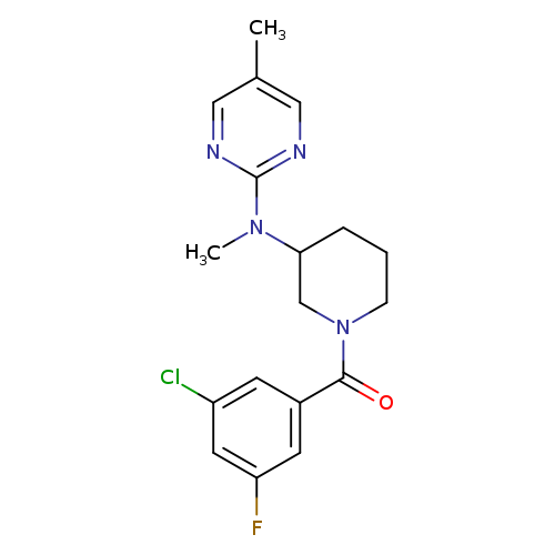 N-[1-(3-chloro-5-fluorobenzoyl)piperidin-3-yl]-N,5-dimethylpyrimidin-2-amine
