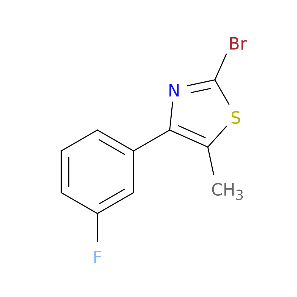 2-bromo-4-(3-fluorophenyl)-5-methyl-1,3-thiazole