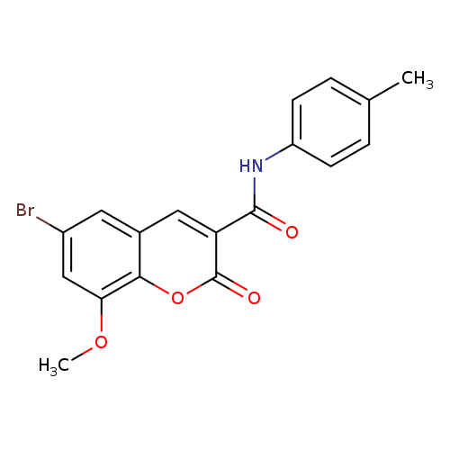 6-bromo-8-methoxy-N-(4-methylphenyl)-2-oxo-2H-chromene-3-carboxamide