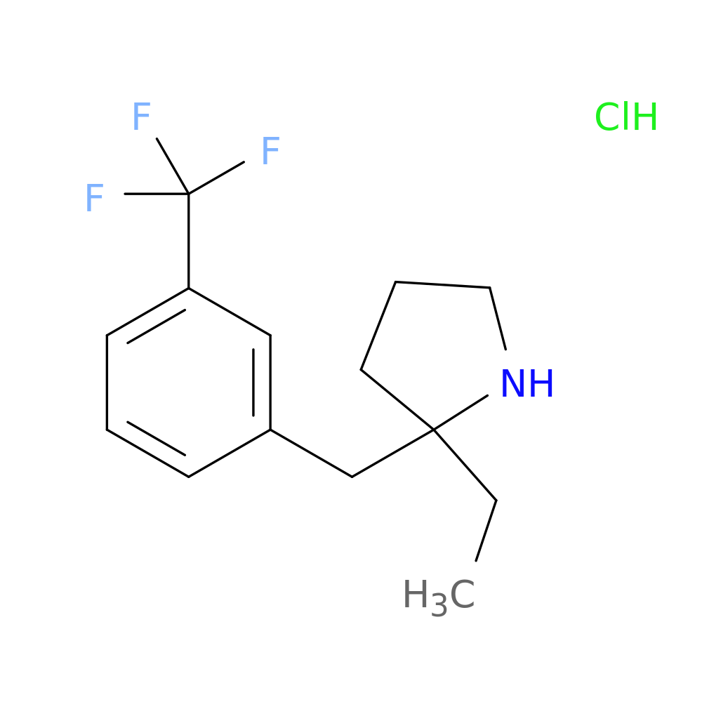 2-ethyl-2-{[3-(trifluoromethyl)phenyl]methyl}pyrrolidine hydrochloride