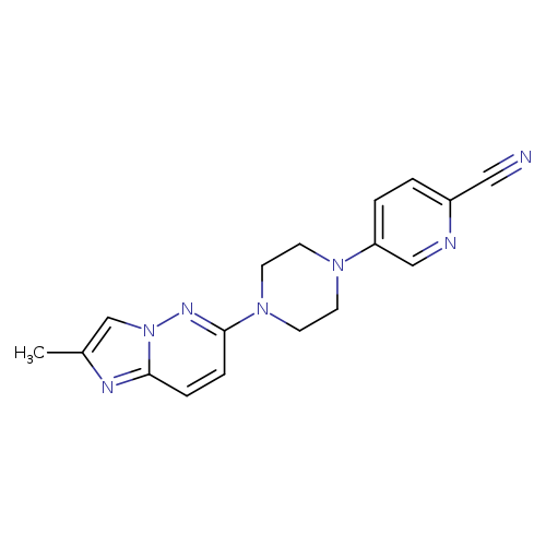 5-(4-{2-methylimidazo[1,2-b]pyridazin-6-yl}piperazin-1-yl)pyridine-2-carbonitrile