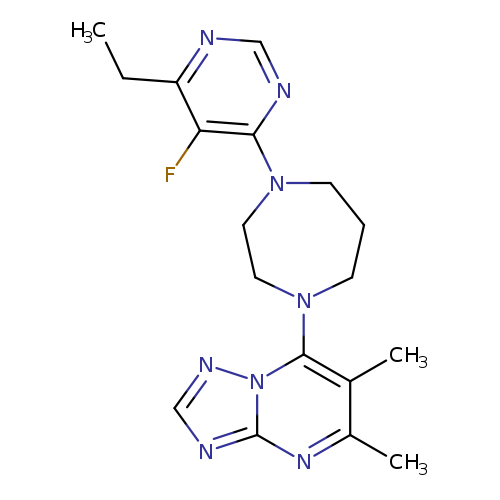 1-{5,6-dimethyl-[1,2,4]triazolo[1,5-a]pyrimidin-7-yl}-4-(6-ethyl-5-fluoropyrimidin-4-yl)-1,4-diazepane