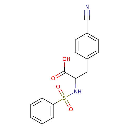 2-benzenesulfonamido-3-(4-cyanophenyl)propanoic acid