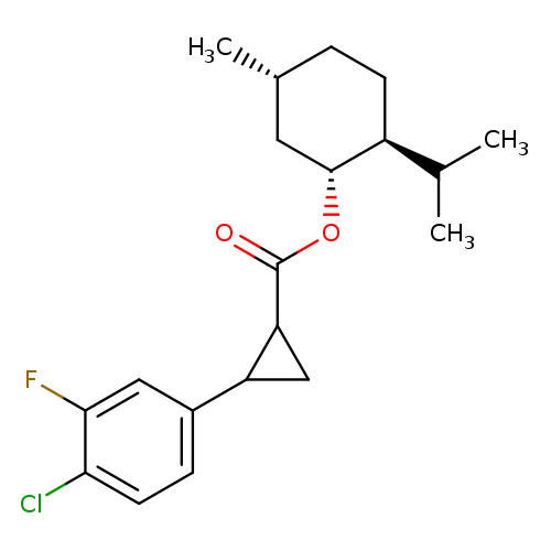 (1R,2S,5R)-2-Isopropyl-5-methylcyclohexyl 2-(4-chloro-3-fluorophenyl)cyclopropanecarboxylate