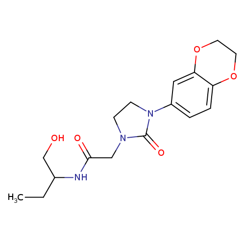 2-[3-(2,3-dihydro-1,4-benzodioxin-6-yl)-2-oxoimidazolidin-1-yl]-N-(1-hydroxybutan-2-yl)acetamide