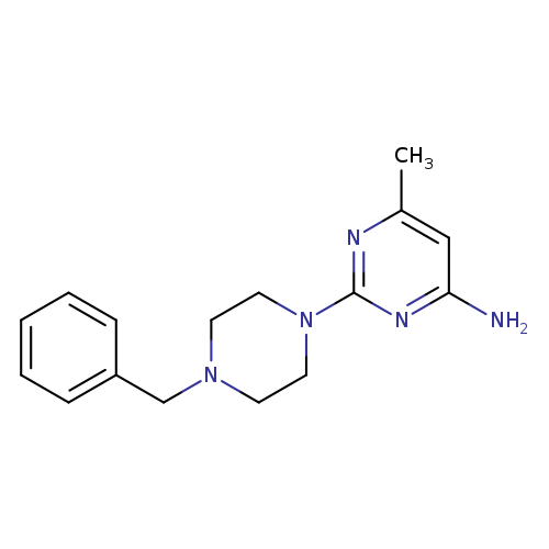 2-(4-benzylpiperazin-1-yl)-6-methylpyrimidin-4-amine