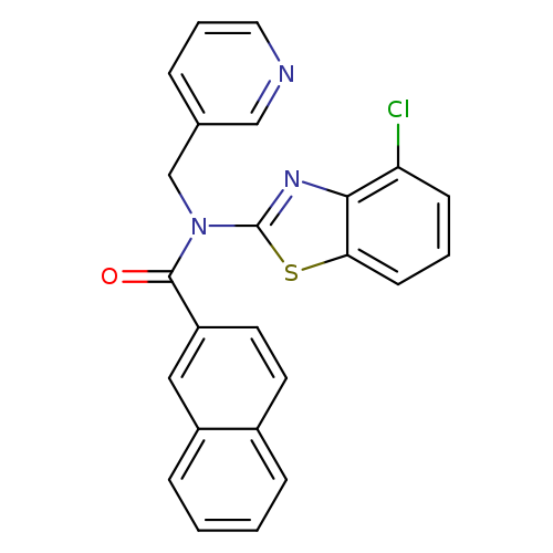 N-(4-chloro-1,3-benzothiazol-2-yl)-N-[(pyridin-3-yl)methyl]naphthalene-2-carboxamide