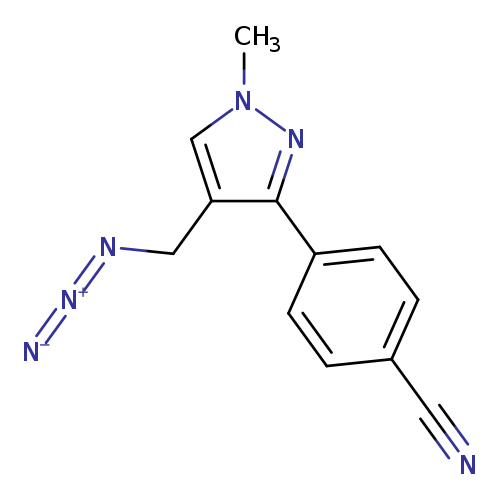4-[4-(azidomethyl)-1-methyl-1H-pyrazol-3-yl]benzonitrile