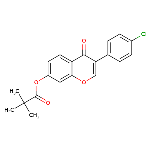 3-(4-chlorophenyl)-4-oxo-4H-chromen-7-yl 2,2-dimethylpropanoate