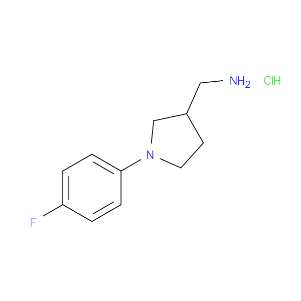 {[1-(4-fluorophenyl)-3-pyrrolidinyl]methyl}amine hydrochloride